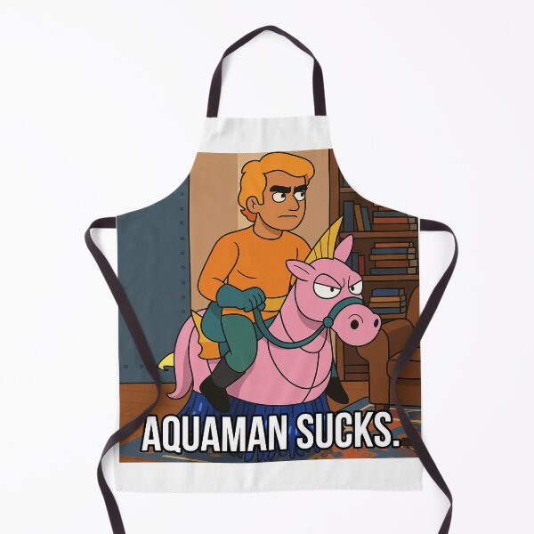 Item preview, Funny Aquaman Cartoon Meme - Aquaman Sucks Riding seahorse Toy Art designed and sold by Greemo03.