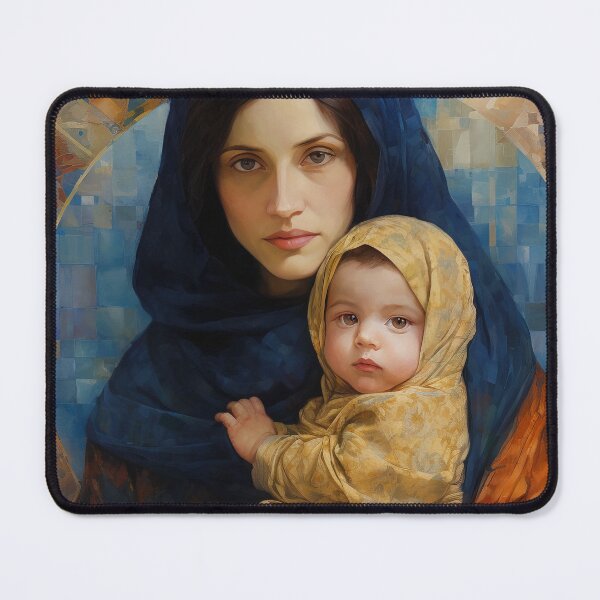 Item preview, Maternal Seraph - Virgin Mary and Infant Jesus designed and sold by SanctifiedSouls.
