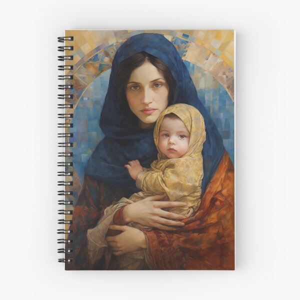 Item preview, Maternal Seraph - Virgin Mary and Infant Jesus designed and sold by SanctifiedSouls.
