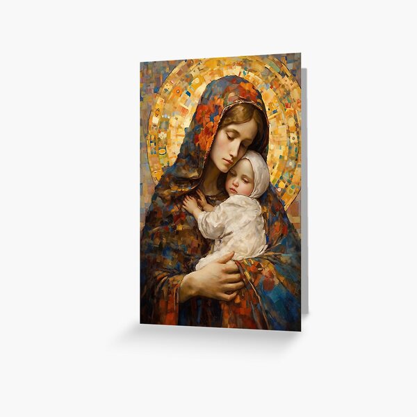 Item preview, Holy Maternal Bond - Mary and the Christ Baby designed and sold by SanctifiedSouls.