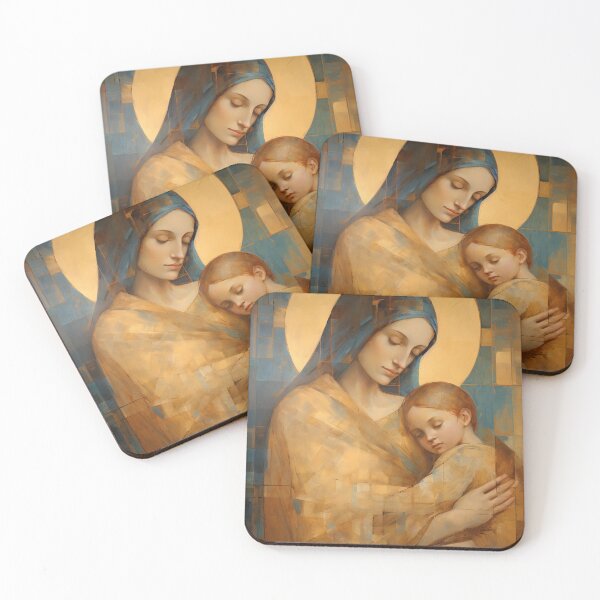 Item preview, Heavenly Connection - Mary and the Divine Son designed and sold by SanctifiedSouls.