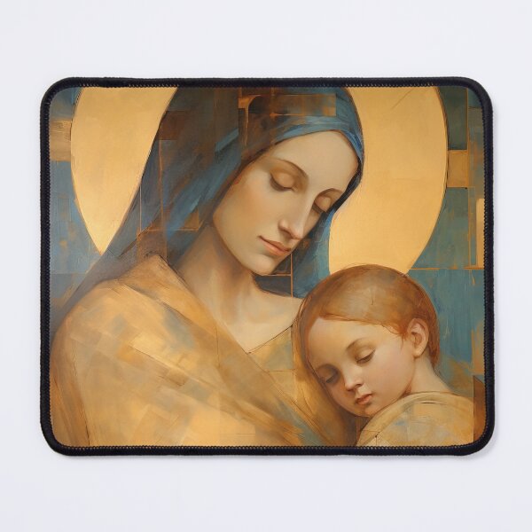 Item preview, Heavenly Connection - Mary and the Divine Son designed and sold by SanctifiedSouls.