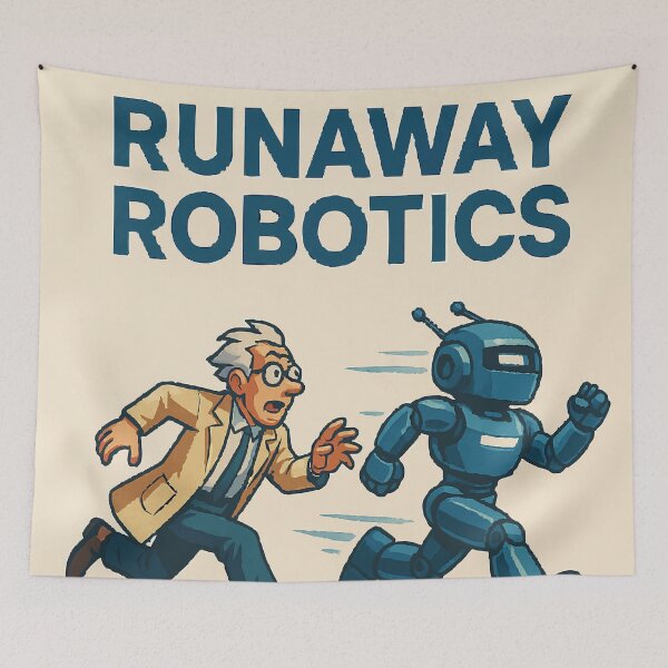 Item preview, Runaway Robotics Logo designed and sold by AbstractAnom.