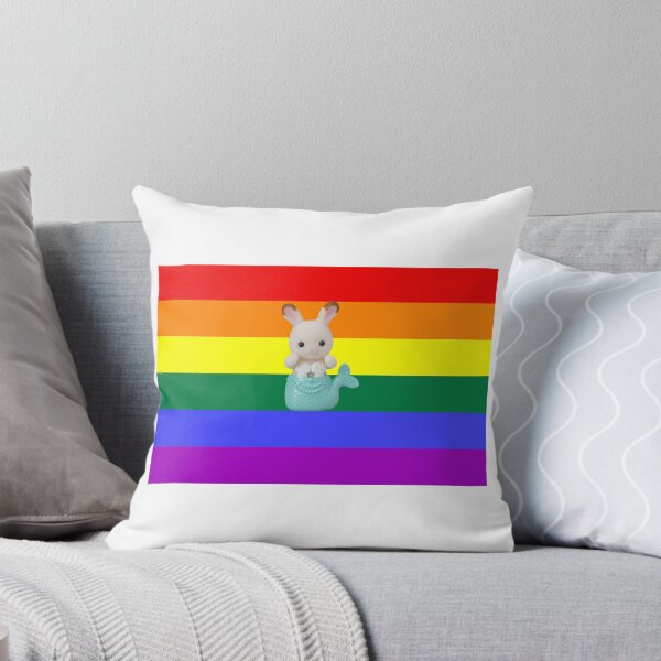 Item preview, Calico Critters Mermaid Pride Flag Bumper Sticker  designed and sold by InMyDragonEra.