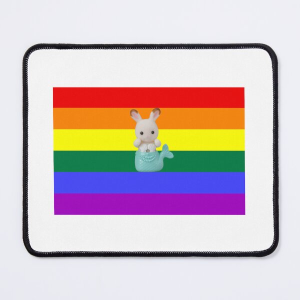 Item preview, Calico Critters Mermaid Pride Flag Bumper Sticker  designed and sold by InMyDragonEra.