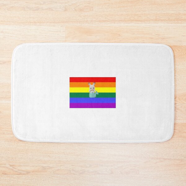 Item preview, Calico Critters Mermaid Pride Flag Bumper Sticker  designed and sold by InMyDragonEra.