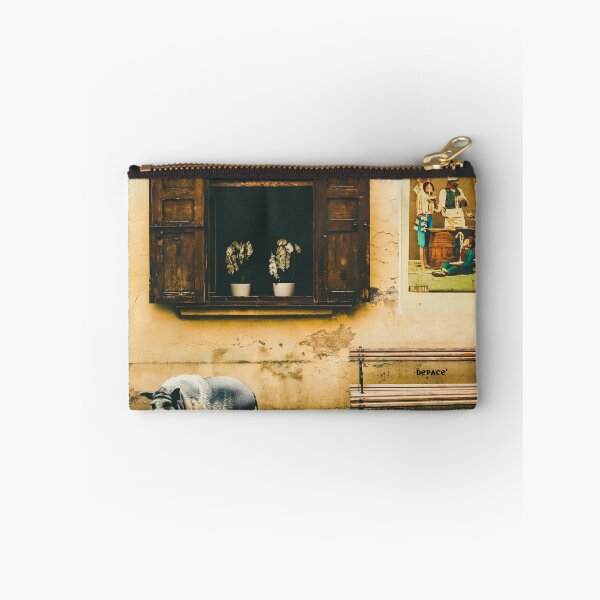 Item preview, Rustic Italy with an Open Window and a Curious Pig - dePace' designed and sold by mrpropcake.