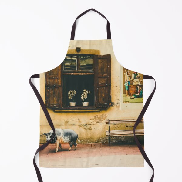 Item preview, Rustic Italy with an Open Window and a Curious Pig - dePace' designed and sold by mrpropcake.