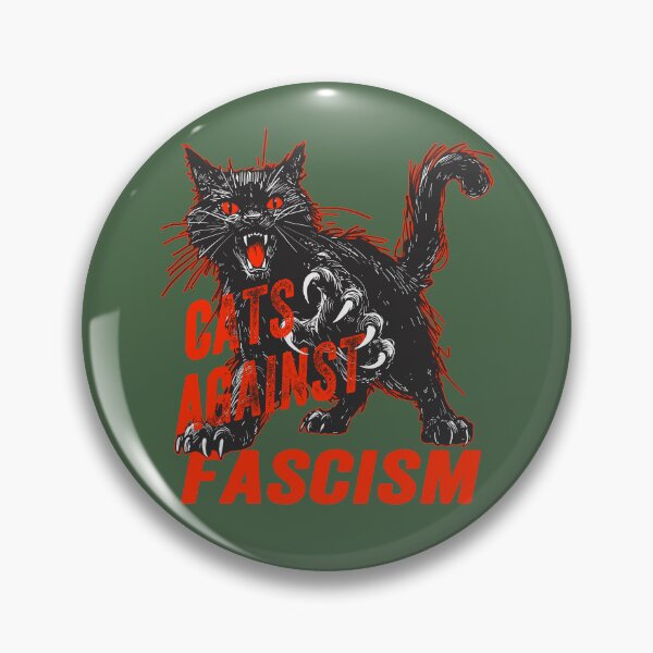 Item preview, Cats Against Fascism Black Cat designed and sold by KilkennyCat Art.