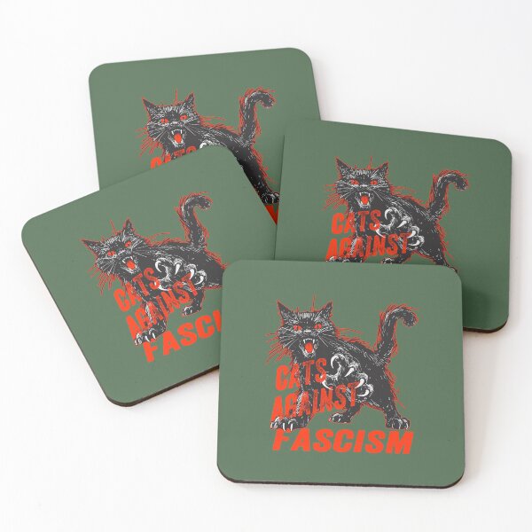 Item preview, Cats Against Fascism Black Cat designed and sold by KilkennyCat Art.