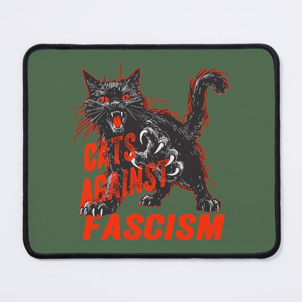 Item preview, Cats Against Fascism Black Cat designed and sold by KilkennyCat Art.