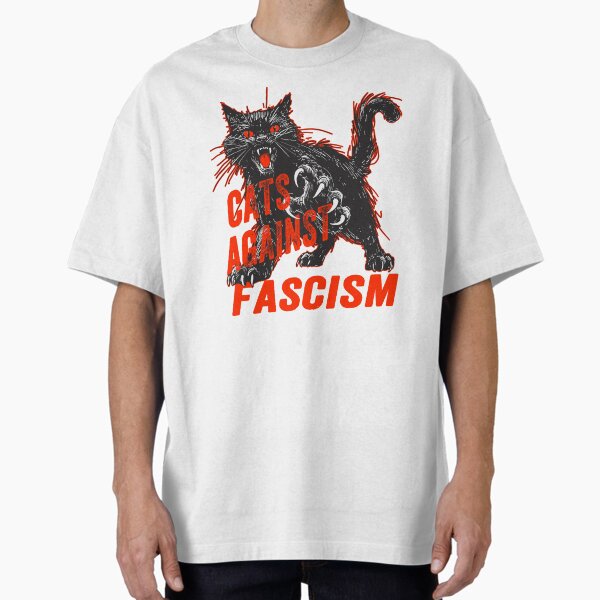 Item preview, Katzen gegen Faschismus Schwarze Katze designed and sold by KilkennyCat Art.