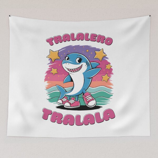 Item preview, Tralalero Tralala Shark in Shoes – Cartoon Fun Illustration designed and sold by EmeraldeaArt.