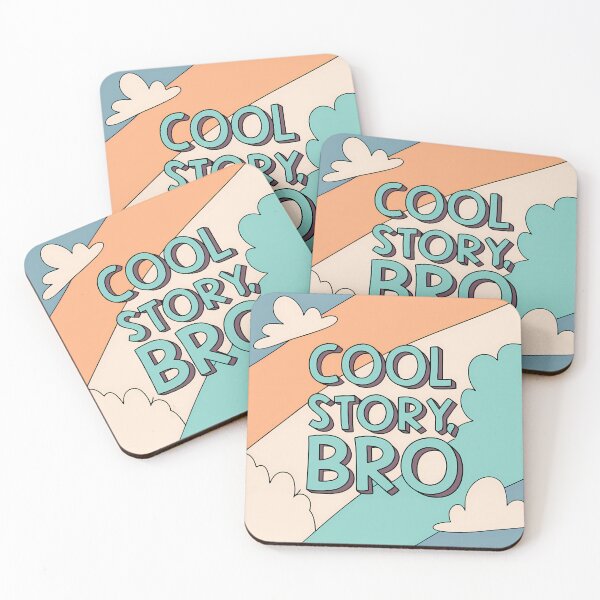 Item preview, "Cool Story, Bro" Graphic with Clouds designed and sold by ART ATTACK ZONE.