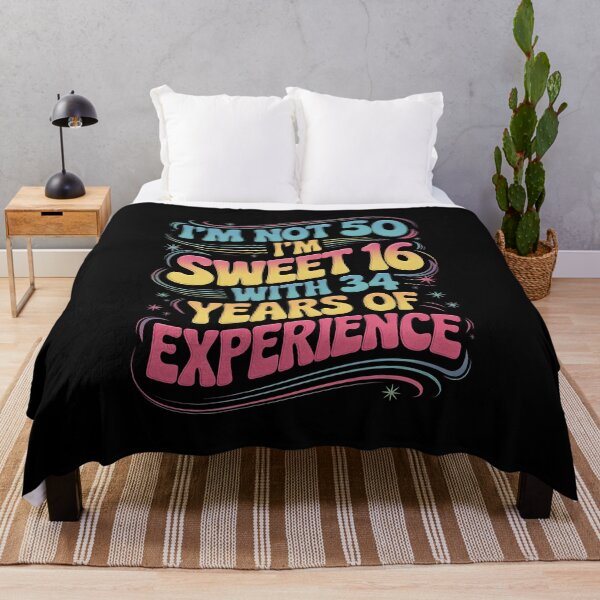 Item preview, 50th Birthday - Sweet 16 with 34 years of experience designed and sold by Channel1Design.