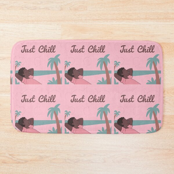 Item preview, "Just Chill" Beach Relaxation Illustration designed and sold by ART ATTACK ZONE.