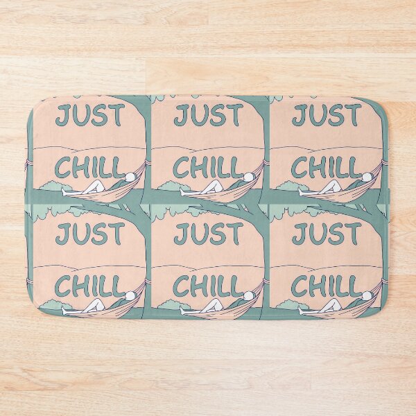 Item preview, "Just Chill" Hammock Relaxation Illustration designed and sold by ART ATTACK ZONE.