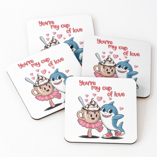 Item preview, Tralalero Tralala and Cappuccina Ballerina – Cute Cartoon Couple Love designed and sold by EmeraldeaArt.
