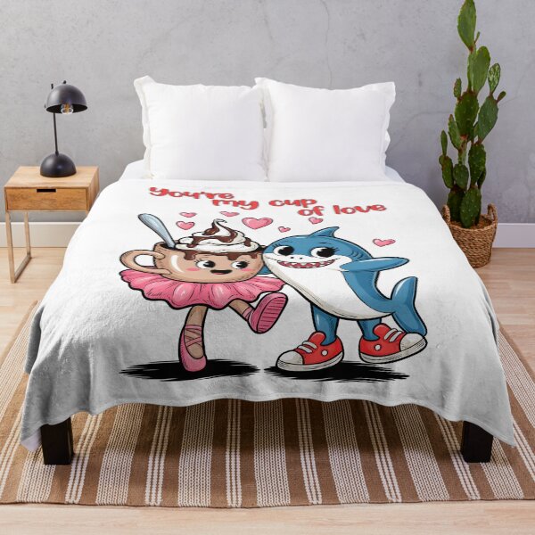 Item preview, Tralalero Tralala and Cappuccina Ballerina – Cute Cartoon Couple Love designed and sold by EmeraldeaArt.