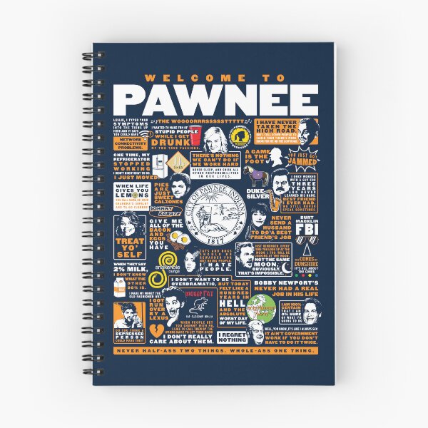 Item preview, Welcome To Pawnee - Parks and Recreation Quotes designed and sold by huckblade.