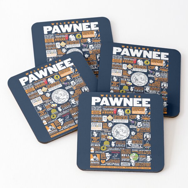 Item preview, Welcome To Pawnee - Parks and Recreation Quotes designed and sold by huckblade.