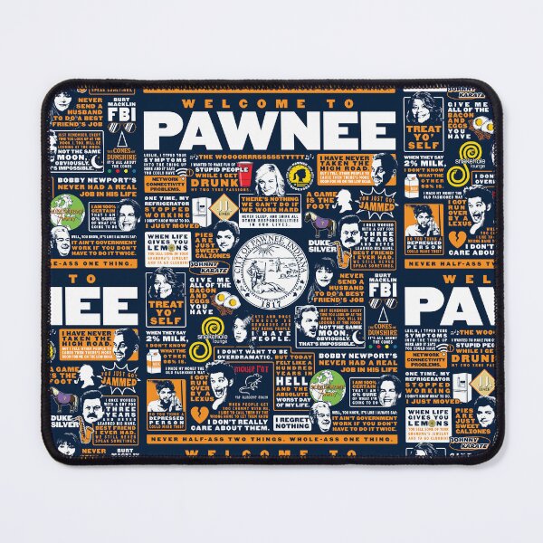 Item preview, Welcome To Pawnee - Parks and Recreation Quotes designed and sold by huckblade.