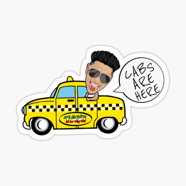 CABS HERE Sticker