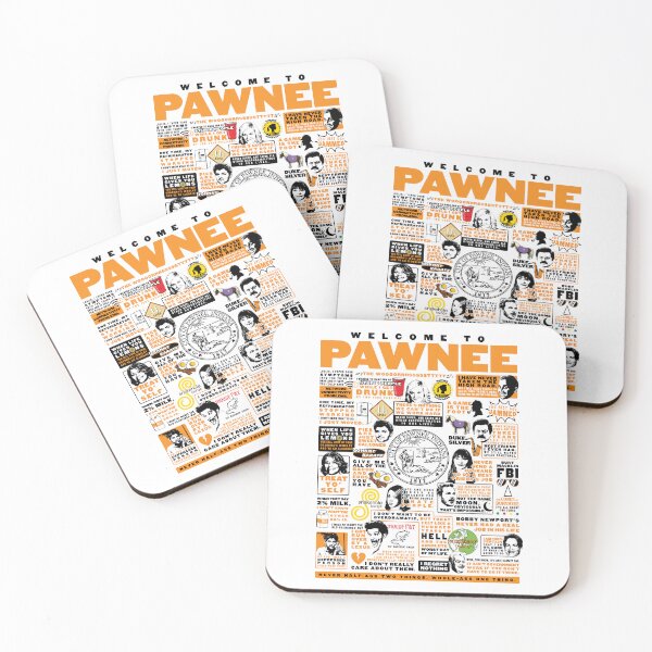 Item preview, Welcome To Pawnee - Parks and Recreation Quotes (Variant) designed and sold by huckblade.