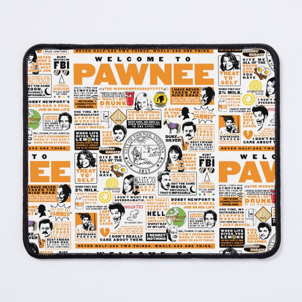 Item preview, Welcome To Pawnee - Parks and Recreation Quotes (Variant) designed and sold by huckblade.