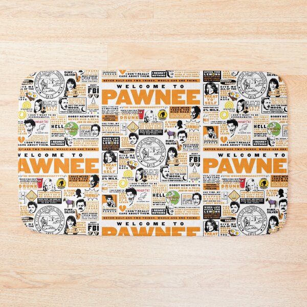 Item preview, Welcome To Pawnee - Parks and Recreation Quotes (Variant) designed and sold by huckblade.