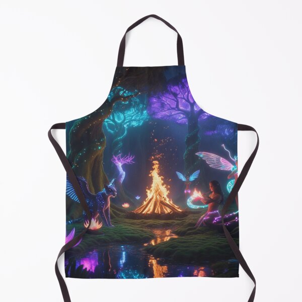 Item preview, Enchanted Forest Fairies Magical Campfire Gathering designed and sold by Dream Output .