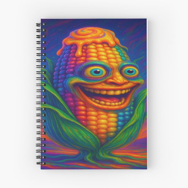 Item preview, Trippy Corn Wizard in Neon Cosmos designed and sold by buzzprints1234.