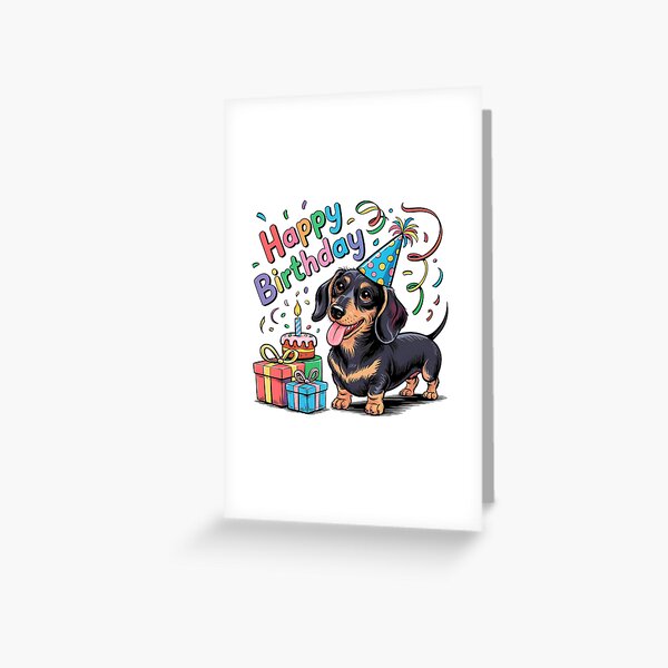 Item preview, Dachshund Birthday designed and sold by TheAnimalZ00.