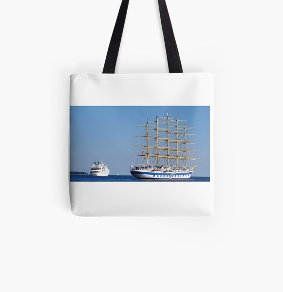 Old vs new ships royal clipper All Over Print Tote Bag