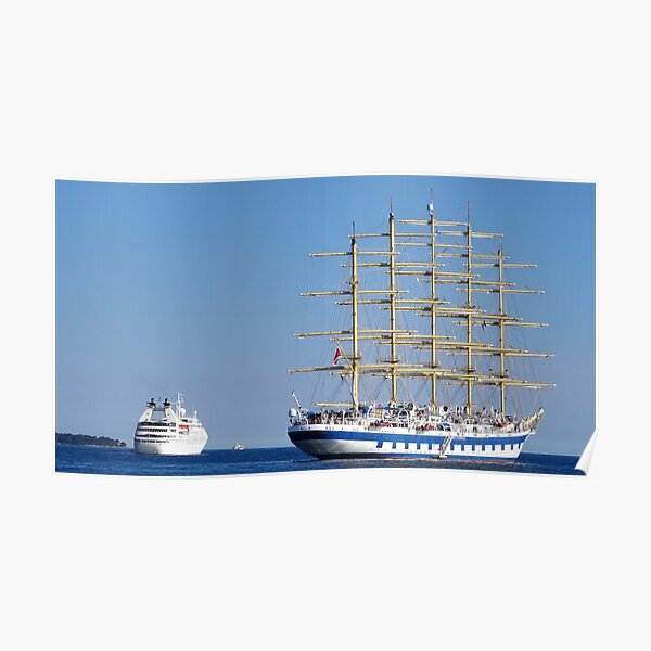 Old vs new ships royal clipper Poster