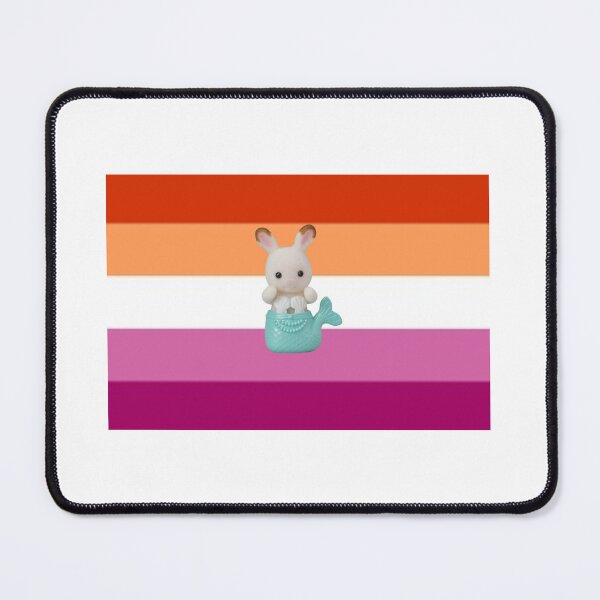 Item preview, Lesbian WLW Mermaid Calico Critter Bumper Sticker designed and sold by InMyDragonEra.
