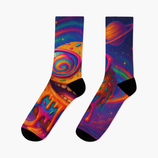 Artikelvorschau, Psychedelic Donut Dude – Trippy Dessert with Attitude entworfen und verkauft von buzzprints1234.