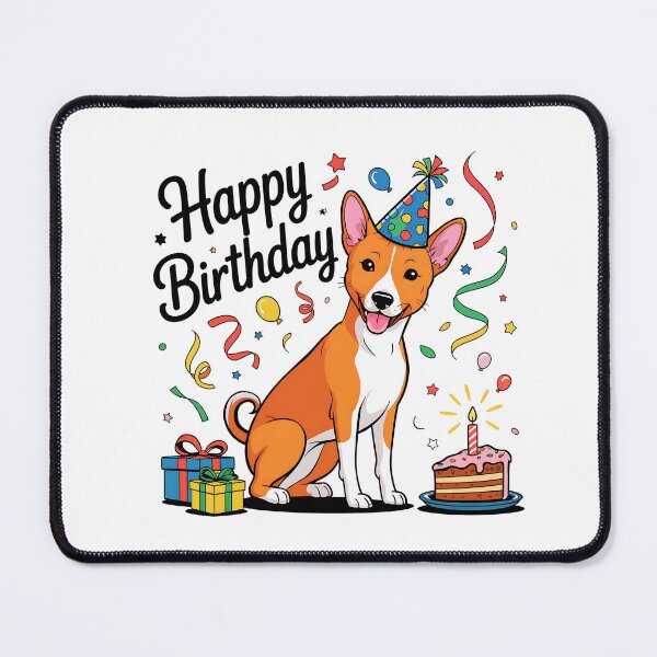 Item preview, Basenji Birthday designed and sold by TheAnimalZ00.