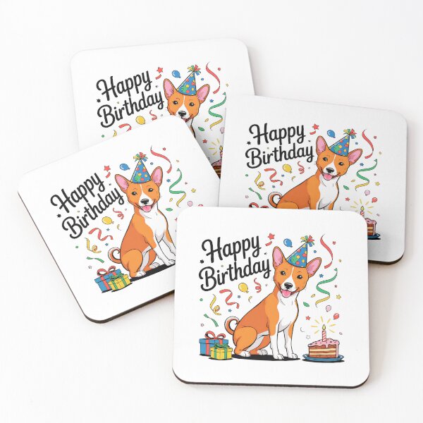 Item preview, Basenji Birthday designed and sold by TheAnimalZ00.