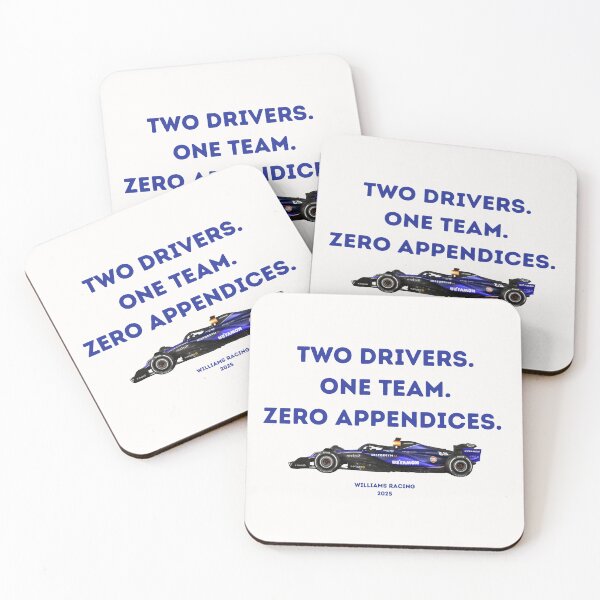 Item preview, Two Drivers. One Team. Zero Appendices I Williams I Carlos Sainz I Alex Albon designed and sold by artbystephm.