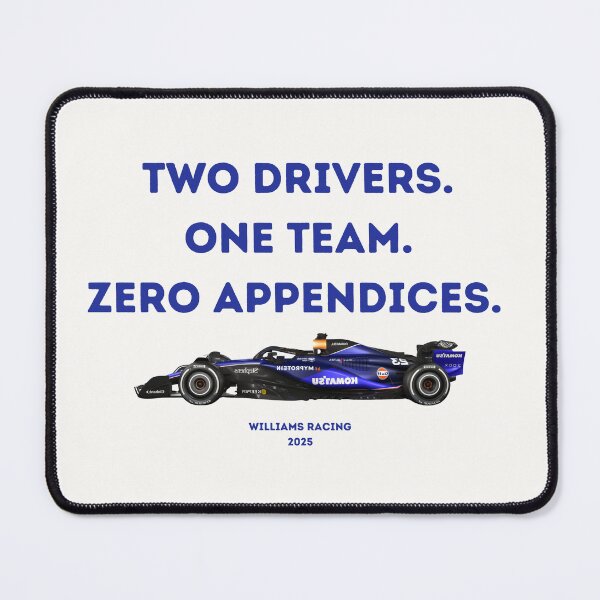 Item preview, Two Drivers. One Team. Zero Appendices I Williams I Carlos Sainz I Alex Albon designed and sold by artbystephm.