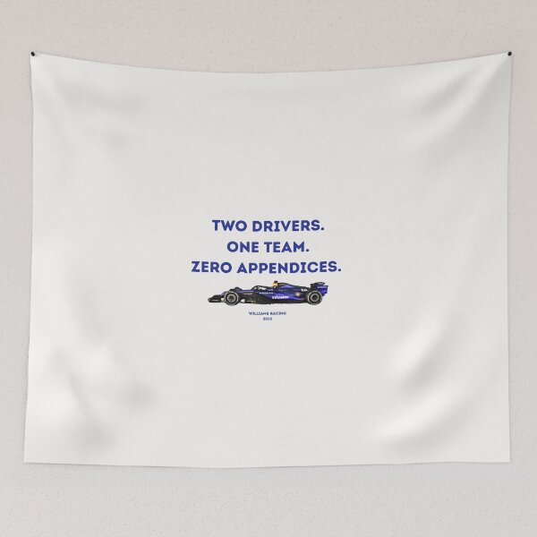 Item preview, Two Drivers. One Team. Zero Appendices I Williams I Carlos Sainz I Alex Albon designed and sold by artbystephm.