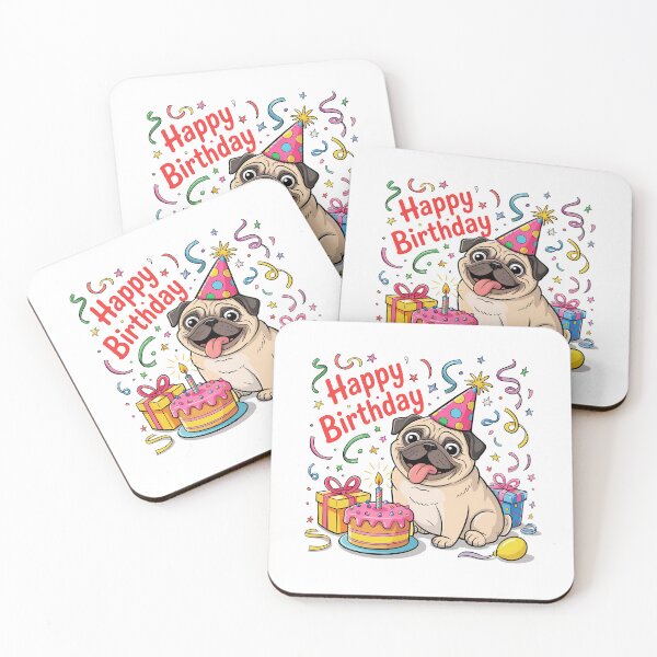 Item preview, Pug Birthday designed and sold by TheAnimalZ00.