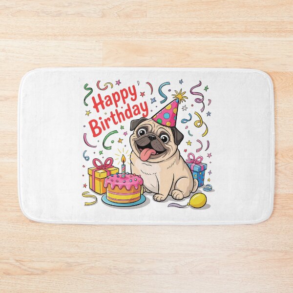 Item preview, Pug Birthday designed and sold by TheAnimalZ00.