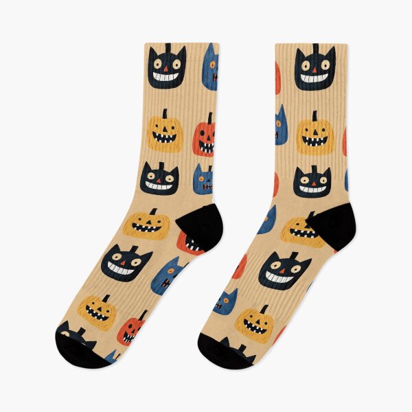 Item preview, Whimsical Halloween Pumpkins Jack-o-Lantern Illustrations designed and sold by GolDreamShop.