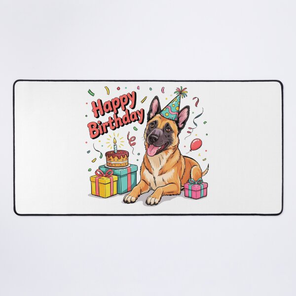 Item preview, Belgian Malinois Birthday designed and sold by TheAnimalZ00.