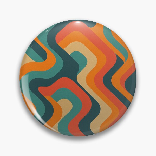 Item preview, Mid-Century Modern Wave Pattern - Retro Seamless Abstract Design designed and sold by Cheslyn Moses.