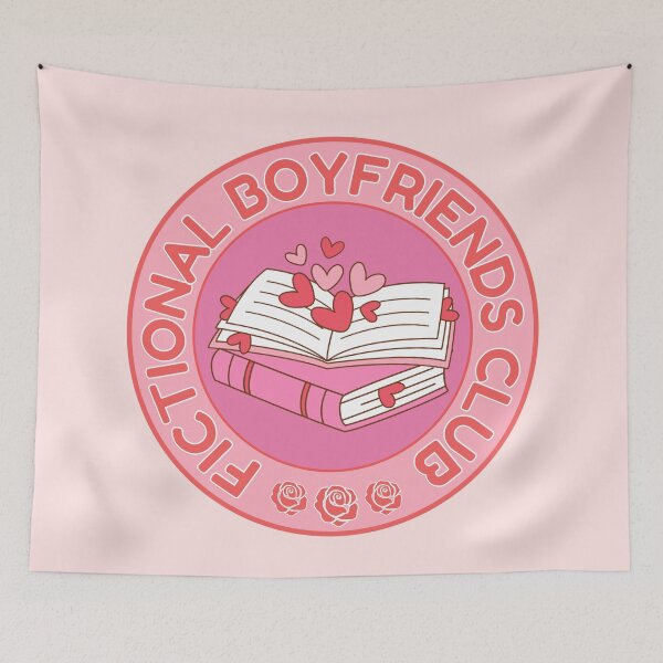 Item preview, Fictional Boyfriends book Club – Pink Romance Bookish Girly Edition designed and sold by Fantasy Cache.