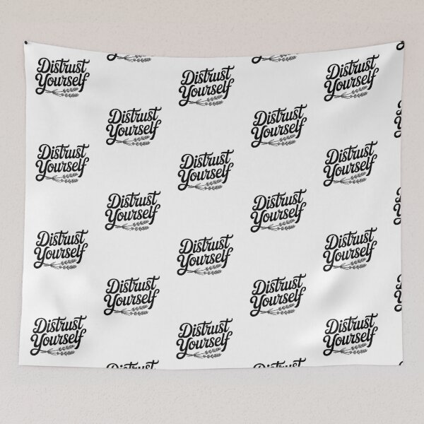 Item preview, Distrust Yourself Black & White Boho Design designed and sold by Peter Stawicki.