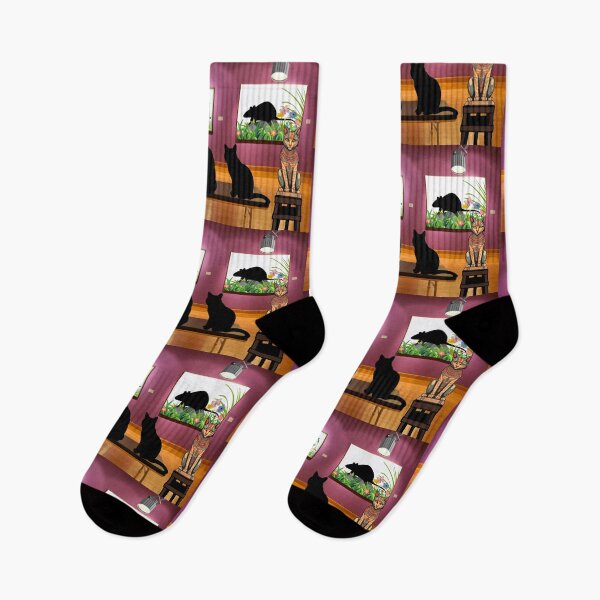 Item preview, Mesmerized Cats At The Mice Exhibit designed and sold by DigitalShoppeIL.